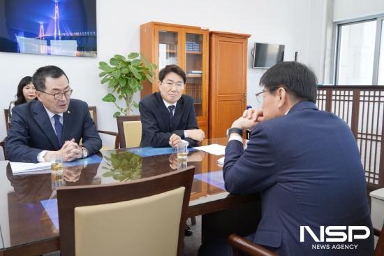 NSP통신-서삼석 예결위원장과의 면담 (사진 = 소병철 국회의원실)