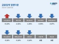 [NSP PHOTO][업앤다운]은행주 하락…우리금융↑·제주은행↓