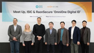 [NSP PHOTO]ISIC Association 임원진 라온시큐어 방문…디지털 ID 기반 국제학생증 혁신 논의