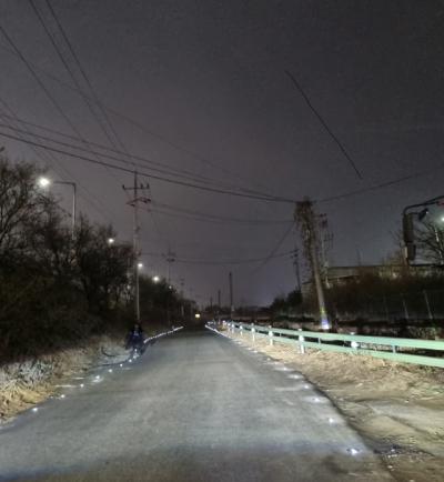 [NSP PHOTO]시흥시, 방산버스공영차고지 주변 도로안전시설물 설치