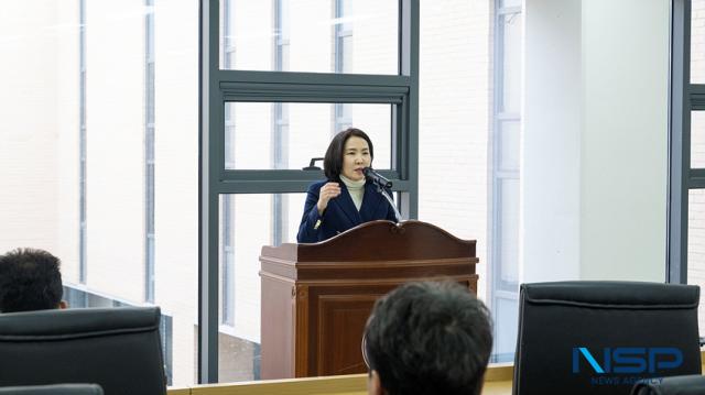NSP통신-박진영 김포대학교 총장이 인사말을 하고 있는 모습. (사진 = 조이호 기자)