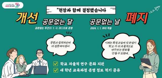 NSP통신-공문없는 날 폐지 안내문. (이미지 = 경기도교육청)