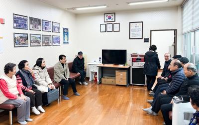 [NSP PHOTO]정택진 신임 신장1동장, 경로당 순회 방문 소통행정