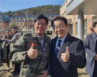 [NSP PHOTO]박상혁 의원, 이재명 대표와 김포 해병2사단 격려방문