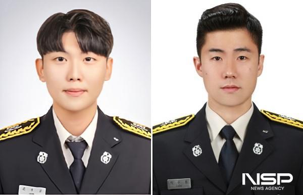 NSP통신-(왼쪽부터)故 김수광 소방장, 박수훈 소방교 (사진 = 경북소방본부)