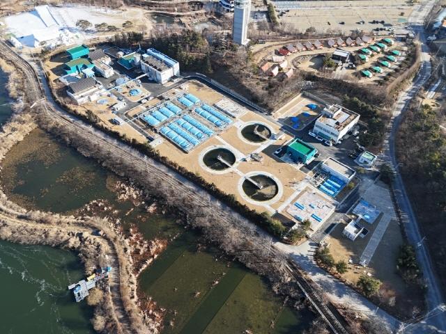 NSP통신-왕송공공하수처리시설 항공 모습. (사진 = 의왕시)