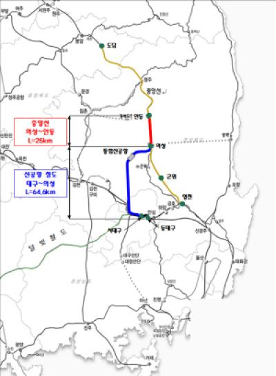 [NSP PHOTO]대구시, TK신공항철도 안동 연장 추진한다