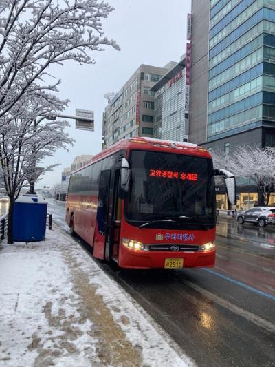 [NSP PHOTO]이동환 고양특례시장, 출근 시간대 1000번 노선에 2층 전기버스 투입