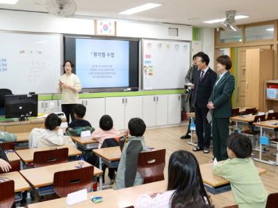 [NSP PHOTO]강은희 대구시교육감, 신학기 늘봄학교 현장 방문