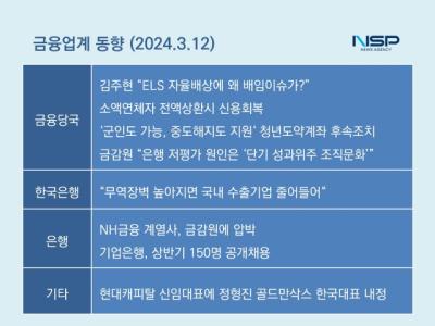 [NSP PHOTO][금융업계동향]금감원, NH금융 압박…김주현 ELS에 왜 배임이슈?