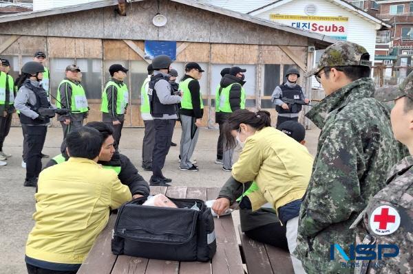 [NSP PHOTO]영덕군, 제50보병사단과 통합방위 합동훈련 실시