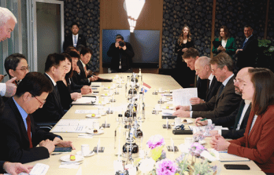 [NSP PHOTO]김진표 국회의장, 네덜란드 상·하원의장 합동 면담·이준 열사 기념관 방문