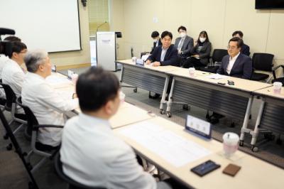 [NSP PHOTO]김동연, 의사 집단행동 관련 분당서울대병원 격려 방문