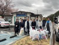 [NSP PHOTO]광양경제청, 행정기획부 벚꽃명소 쓰담걷기 행사 개최