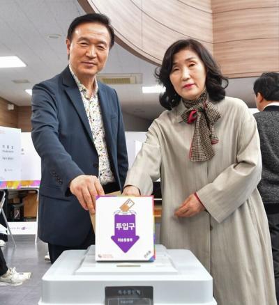 [NSP PHOTO]임태희 경기도교육감, 제22대 국회의원 선거 사전투표