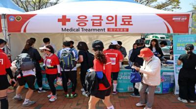 [NSP PHOTO]대구의료원, 2024 대구마라톤대회 참가 및 의료지원 활동
