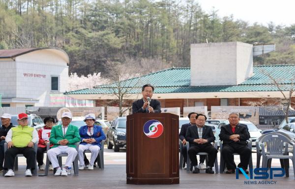 NSP통신-영양군은 12일 영양군 입암면 선바위 관광지에서 제5회 영양군 게이트볼협회장기 게이트볼 대회를 개최했다. (사진 = 영양군)