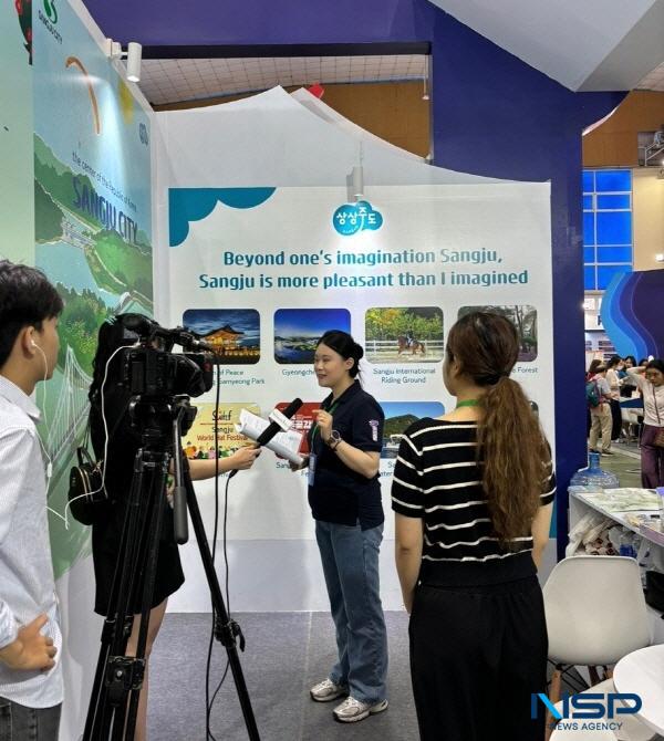 NSP통신-상주시는 지난 11일부터 14일까지 베트남 하노이 I.C.E 국제전시장에서 개최되는 제14회 하노이 국제관광박람회 에 참가했다고 밝혔다. (사진 = 상주시)
