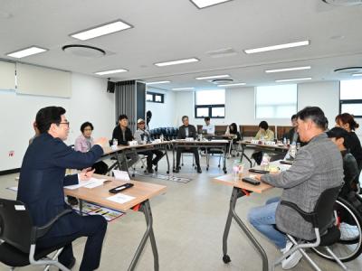[NSP PHOTO]김광열 영덕군수, 장애인단체 일반회원들과 현장 소통