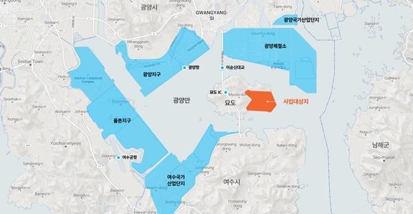 NSP통신-동북아 LNG 허브터미널 위치도 (사진 = GS건설)