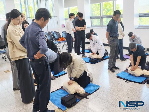 [NSP PHOTO]청송군, 심폐소생술 등 응급처치 교육 실시