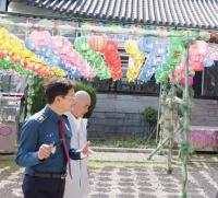 [NSP PHOTO]경북경찰청장, 포항북부서 찾아 부처님 오신날 특별방범활동 점검