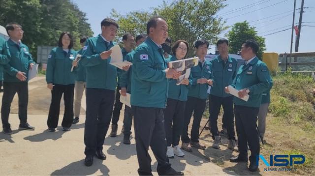 [NSP PHOTO]예천군의회, 재해복구 현장 점검...공사 기간 고려해 주민 불편 최소화 당부