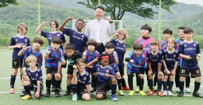 [NSP PHOTO]칠곡군, 한·미 유소년 축구선수 친선경기 가져