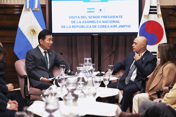 [NSP PHOTO]김진표 국회의장, 아르헨티나 상·하원의장 연쇄 회담