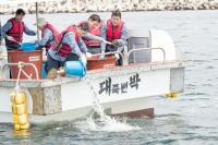 [NSP PHOTO]한울원전본부, 온배수 양식 어·패류 방류 행사 시행