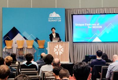 [NSP PHOTO]넥슨 스노우플레이크 서밋 24서 데이터 통합 플랫폼 모노레이크 소개