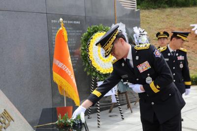 [NSP PHOTO]강원도 소방본부 제69회 현충일 맞아 순직소방인 추모행사 가져