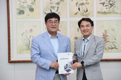 [NSP PHOTO]박상수 삼척시장 강원도청 방문 지역현안사업 건의