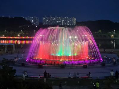 [NSP PHOTO]안동시, 낙동강 음악분수와 함께 Shall We Dance 공연 열어