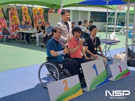 NSP통신-대한장애인양궁협회장배 전국장애인선수권대회 시상식 (사진 = 광양시청)