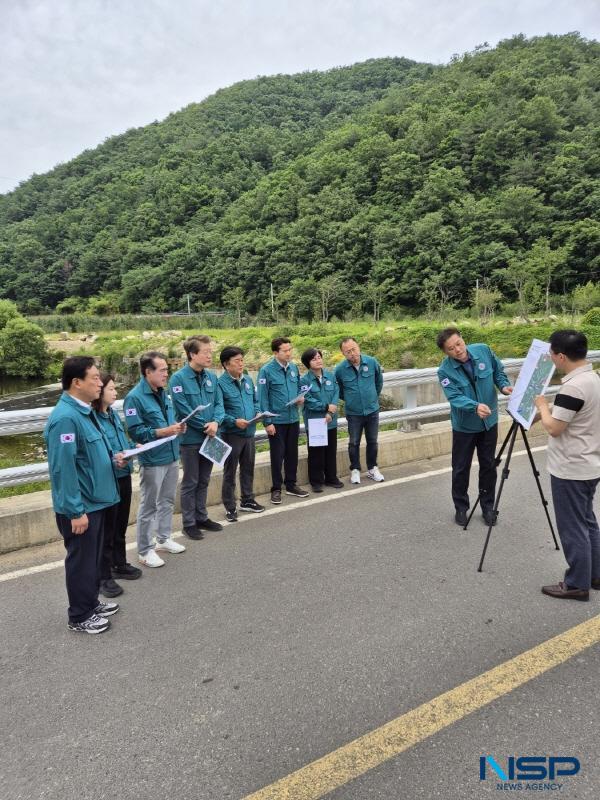 [NSP PHOTO]포항시의회 건설도시위원회,  2024년 집중호우 대비 관내 하천점검 실시