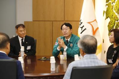 [NSP NEWS Image]정명근 화성시장 화성상공회의소와 유가족 지원 협력키로