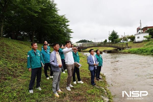 NSP통신-김철우 보성군수가 장마 대비 재해 현장 점검 (사진 = 보성군)