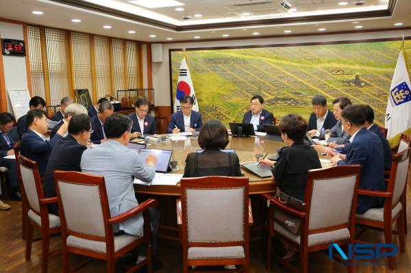 [NSP PHOTO]주낙영 경주시장, 간부회의 주재 APEC 준비 만반 특별지시