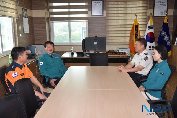 [NSP PHOTO]경산시의회, 경산소방서 격려 방문