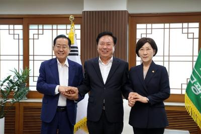 [NSP PHOTO]안동시, 환경부·대구시와 낙동강 상류지역 물 문제 해결 위한 3자 간담회 열어