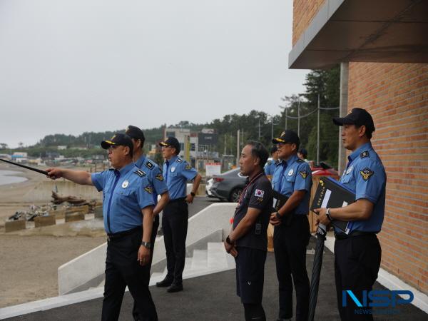 [NSP PHOTO]김지한 포항해경서장, 연안해역 및 태풍취약지 현장 점검