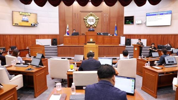 NSP통신-29일 열린 나주시의회 임시회. (사진 = 나주시)