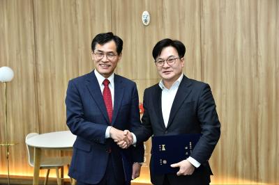 [NSP PHOTO]김포시 양천구와 서울2호선 신정지선 김포연장 공동용역 착수