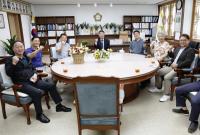 [NSP PHOTO]순천시주민자치협의회, 강형구 의장과 간담회 개최