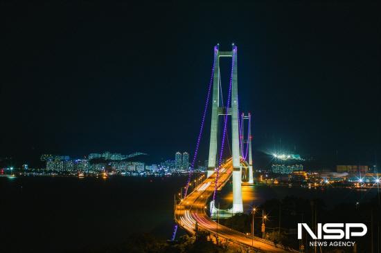 NSP통신-이순신대교 야경 (사진 = 광양시청)