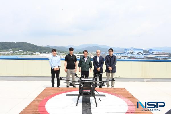 [NSP PHOTO]김천시, 3년 연속 드론실증도시 구축사업 선정...배송시연회 개최