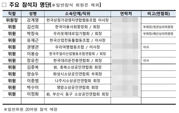 NSP통신-소공연 비대위 결정 회원들 명단 (사진 = 소공연 비대위)