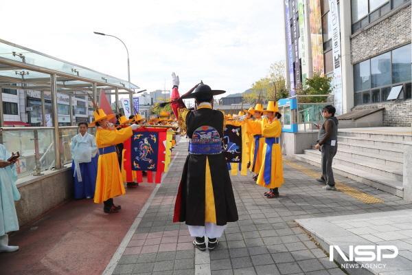 NSP통신-지난 2023년 순천팔마문화제에서 취타대가 행진준비를 하고 있다 (사진 = 순천시)