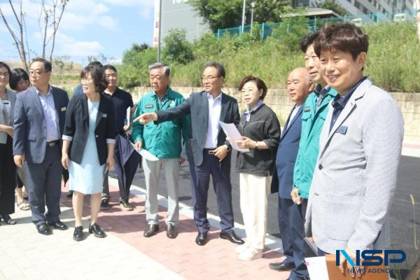 [NSP PHOTO]김정재 국회의원, 영일만항·달전오거리 등 흥해 지역 주요 국비사업 현장 점검